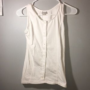 Disney Brand Cotton/Spandex Button Up Tank Top